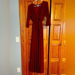 Women’s Plus Size Maroon / Burgundy Maternity Dress